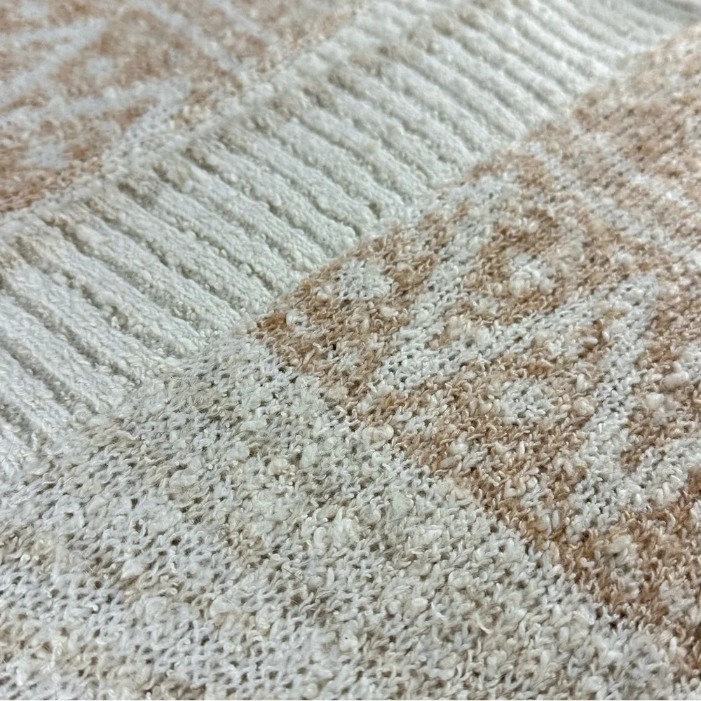 JOIE Longline Nordic Duster Cardigan in Cream/Tan Bouclé Knit Size X-Small (NWT) - Picture 10 of 14